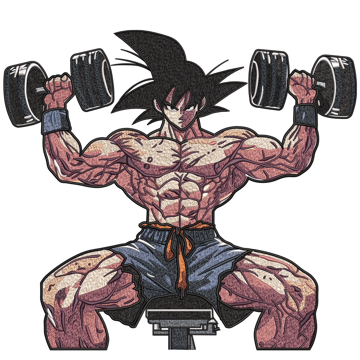 0003 Muscular Anime Warrior - Image 1