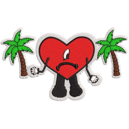 Sad Heart Tropical Character