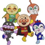 Cute Superhero Cartoon Team Embroidery Design - Image 2