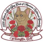 French Bulldog Floral Emblem