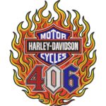 Biker Flame Shield